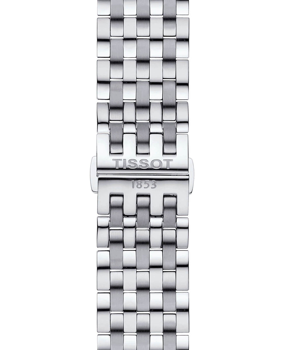 Tissot T Classic Bridgeport Black Dial Silver Steel Strap Watch For Men - T097.410.11.058.00