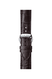 Tissot T Classic Bridgeport Silver Dial Brown Leather Strap Watch For Men - T097.410.16.038.00