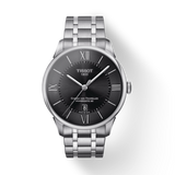 Tissot Chemin Des Tourelles Powermatic 80 Black Dial Silver Steel Strap Watch For Men - T099.407.11.058.00