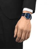 Tissot Chemin Des Tourelles Powermatic 80 Blue Dial Blue Leather Strap Watch for Men - T099.407.16.047.00