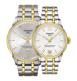Tissot Chemin Des Tourelles Powermatic 80 Lady Silver Dial Two Tone Steel Strap Watch For Women - T099.207.22.037.00