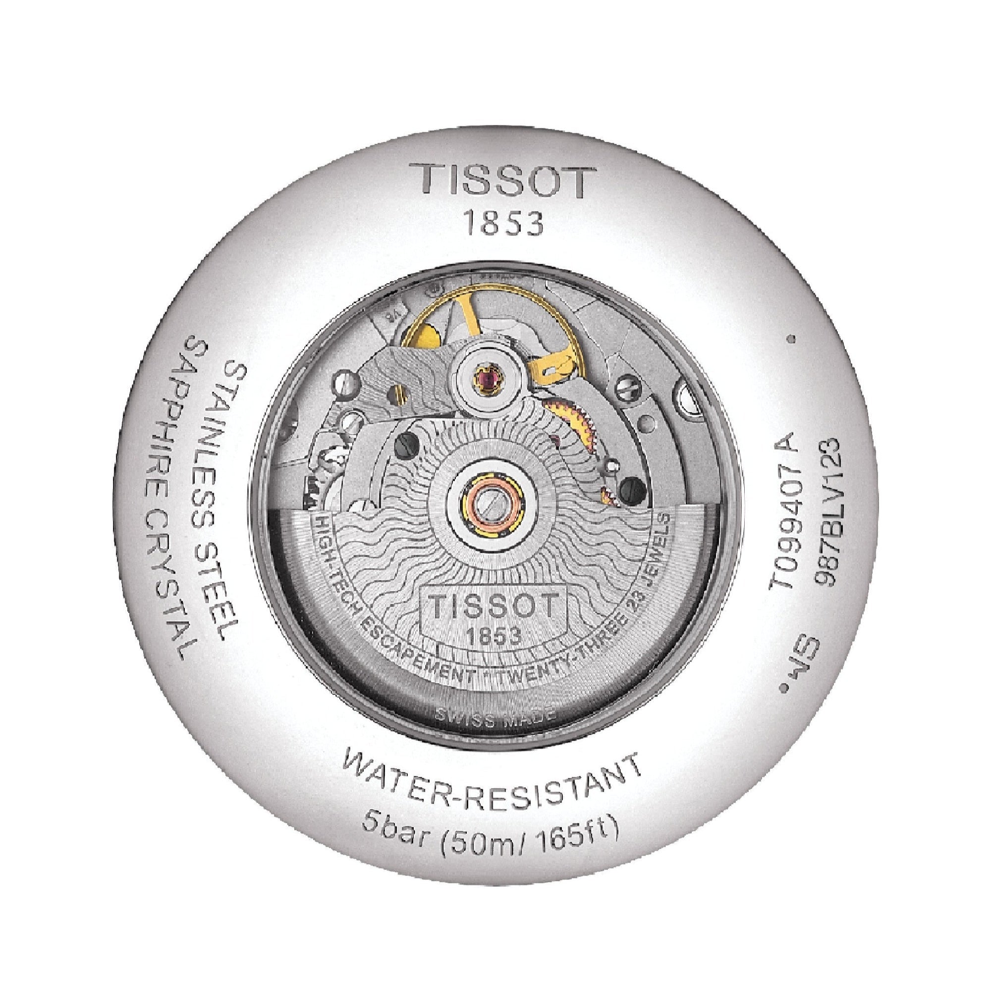 Tissot Chemin Des Tourelles Powermatic 80 Silver Dial Silver Steel Strap Watch For Men - T099.407.11.038.00