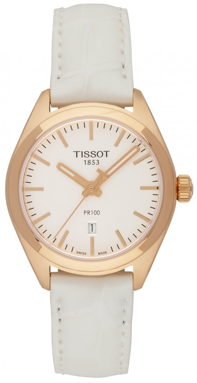 Tissot T Classic PR 100 Lady Silver Dial Watch For Women - T101.210.36.031.01
