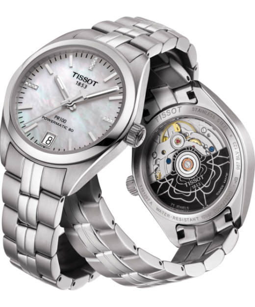 Tissot Ballade Powermatic 80 Cosc Silver Dial Silver Steel Strap Watch For Men - T108.408.11.037.00