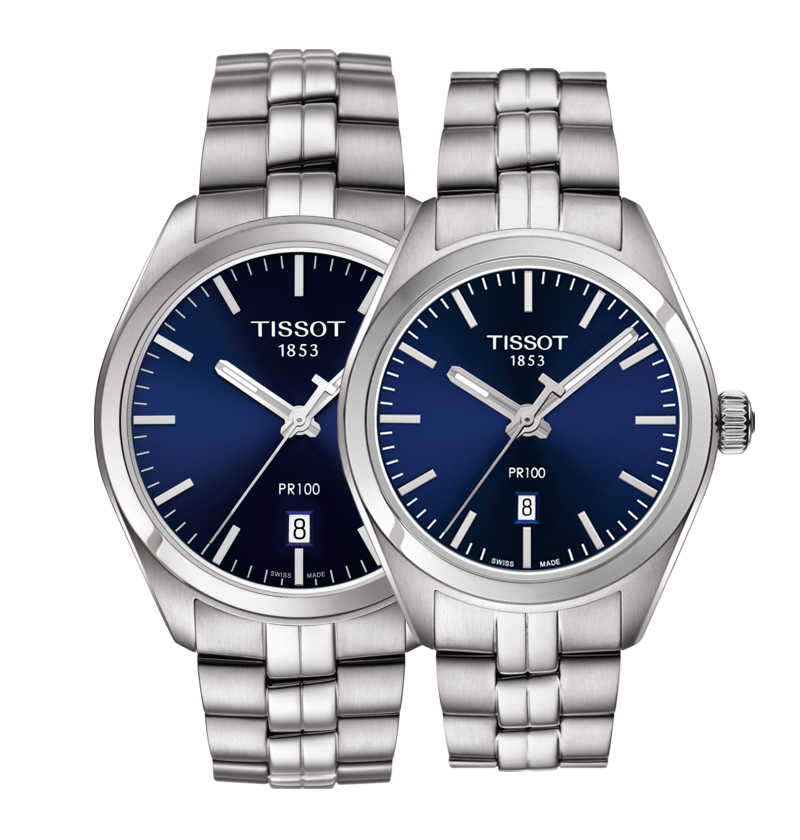 Tissot PR 100 Sport Chic 39mm Blue Dial Watch For Men - T101.410.11.041.00