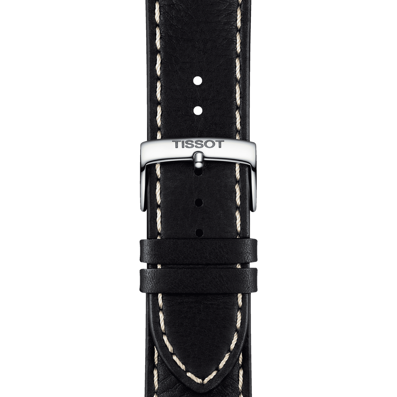 Tissot PR 100 Sport Quartz Chronograph Black Dial Black Leather Strap Watch For Men - T101.617.16.051.00