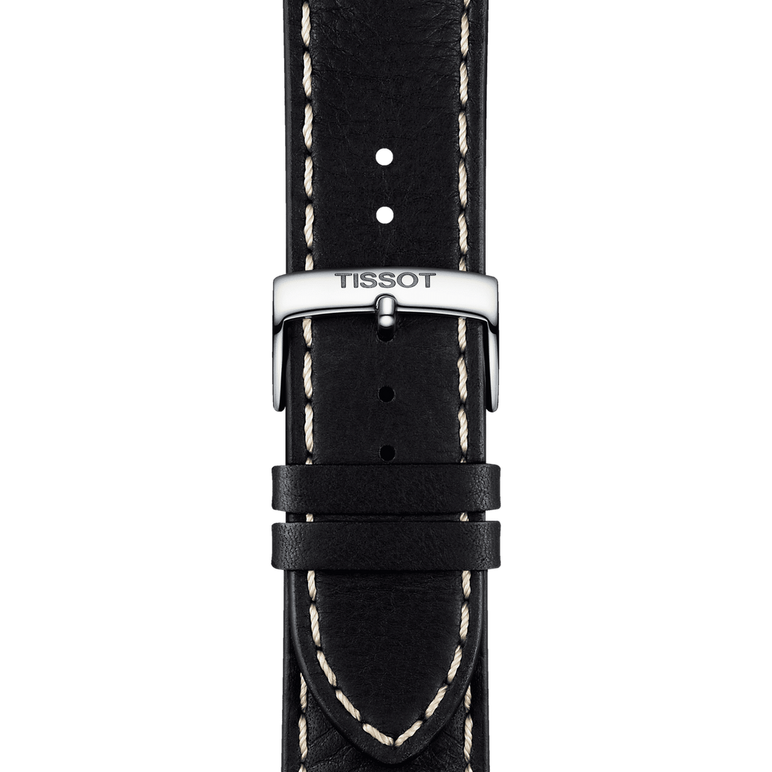 Tissot PR 100 Sport Quartz Chronograph Black Dial Black Leather Strap Watch For Men - T101.617.16.051.00