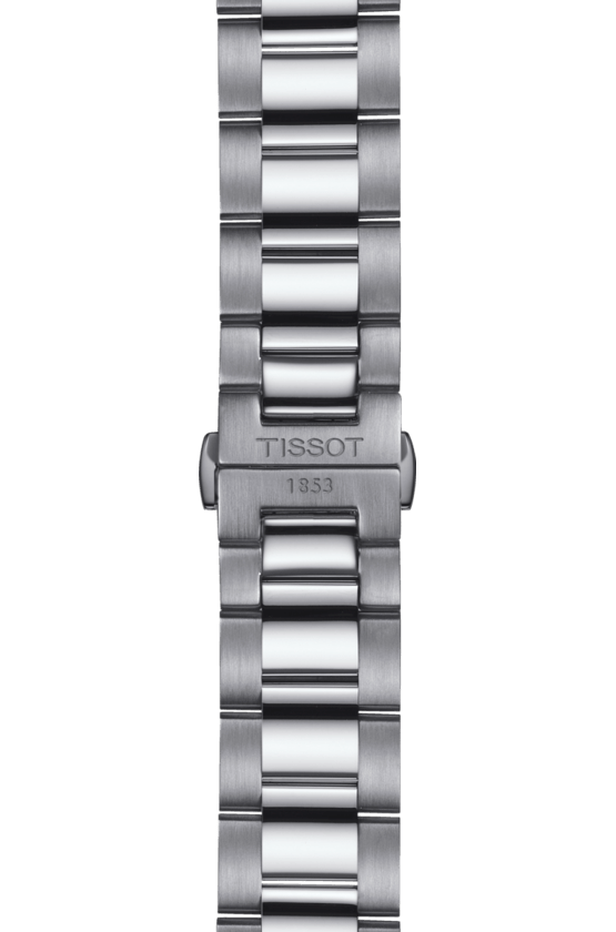Tissot V8 Quartz T Sport Chronograph White Dial Silver Steel Strap Watch For Men - T106.417.11.031.00