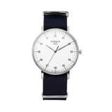 Tissot T Classic Everytime Large White Dial Blue NATO Strap Watch For Men - T109.610.17.037.00