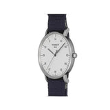 Tissot T Classic Everytime Large White Dial Blue NATO Strap Watch For Men - T109.610.17.037.00