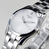 Tissot T Wave Silver Dial Silver Steel Strap Watch For Women - T112.210.11.031.00