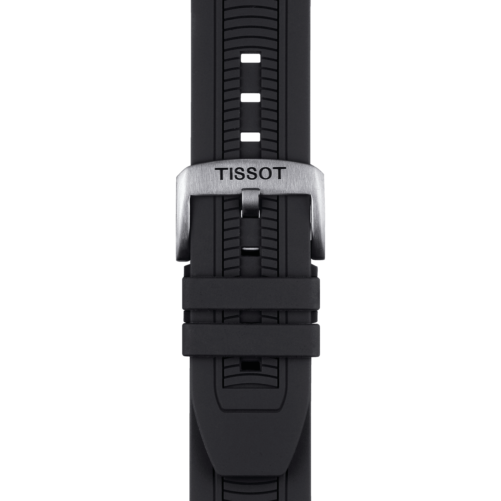 Tissot T Race Chronograph White Dial Black Silicone Strap Watch For Men - T115.417.27.011.00