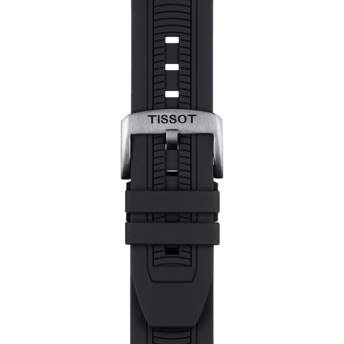 Tissot T Race Chronograph White Dial Black Silicone Strap Watch For Men - T115.417.27.011.00