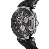 Tissot T Race Chronograph Anthracite Black Dial Black Silicone Strap Watch For Men - T115.417.27.061.00
