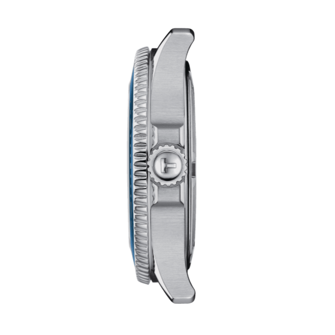 Tissot Seastar 1000 Lady Blue Dial Silver Steel Strap Watch For Women - T120.210.11.041.00