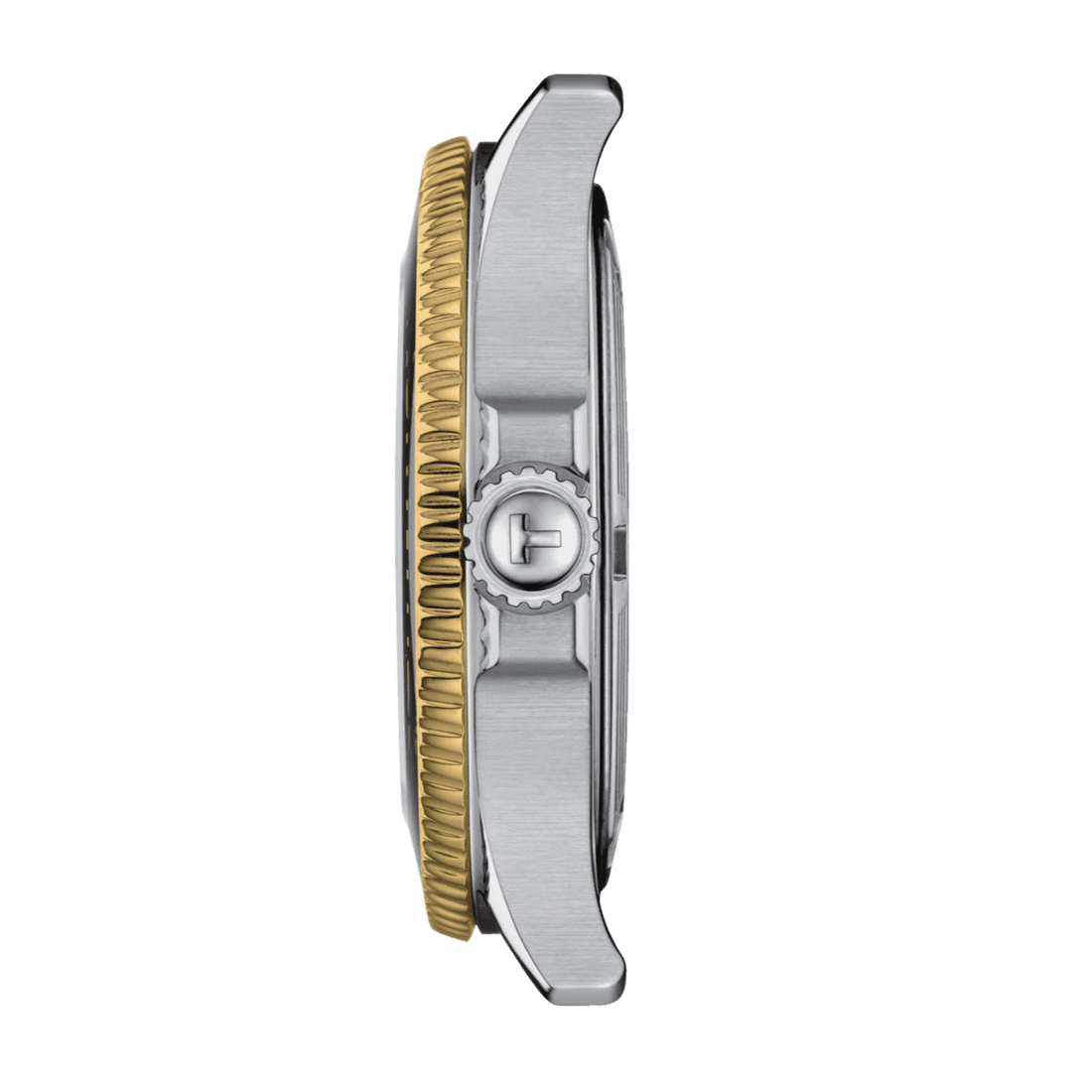 Tissot Seastar 1000 Black Dial Two Tone Steel Strap Watch for Women - T120.210.22.051.00