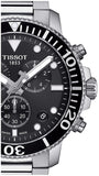 Tissot Seastar 1000 Chronograph Black Dial Silver Steel Strap Watch For Men - T120.417.11.051.00