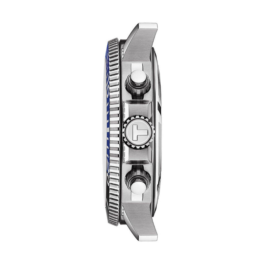 Tissot Seastar 1000 Chronograph Black Dial Black Rubber Strap Watch For Men - T120.417.17.051.02