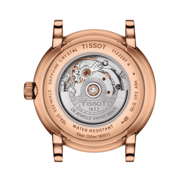 Tissot T Classic Carson Premium White Dial Brown Leather Strap Watch for Women - T122.207.36.031.00