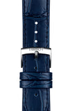 Tissot Carson Premium Powermatic 80 Blue Dial Blue Leather Strap Watch For Men - T122.407.16.043.00