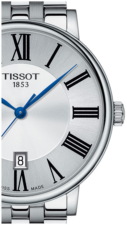 Tissot Carson Premium Silver Dial Silver Steel Strap Watch For Men - T122.410.11.033.00