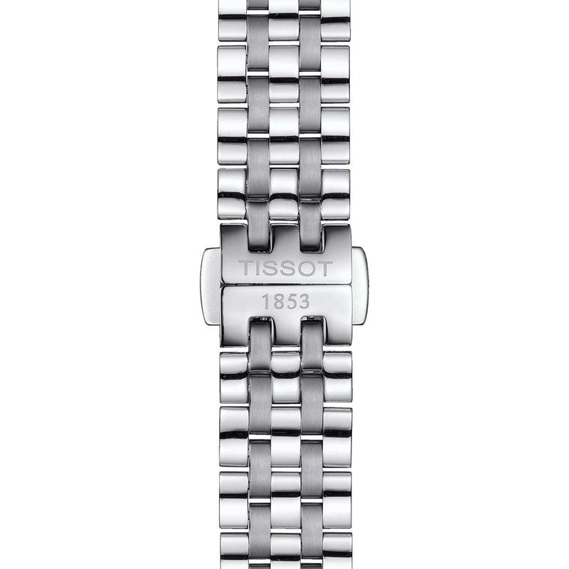 Tissot Carson Premium Lady Mother of Pearl Pink Dial Silver Steel Strap Watch For Women - T122.210.11.159.00