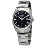 Tissot Gentleman Powermatic 80 Silicium Black Dial Silver Steel Strap Watch For Men - T127.407.11.051.00