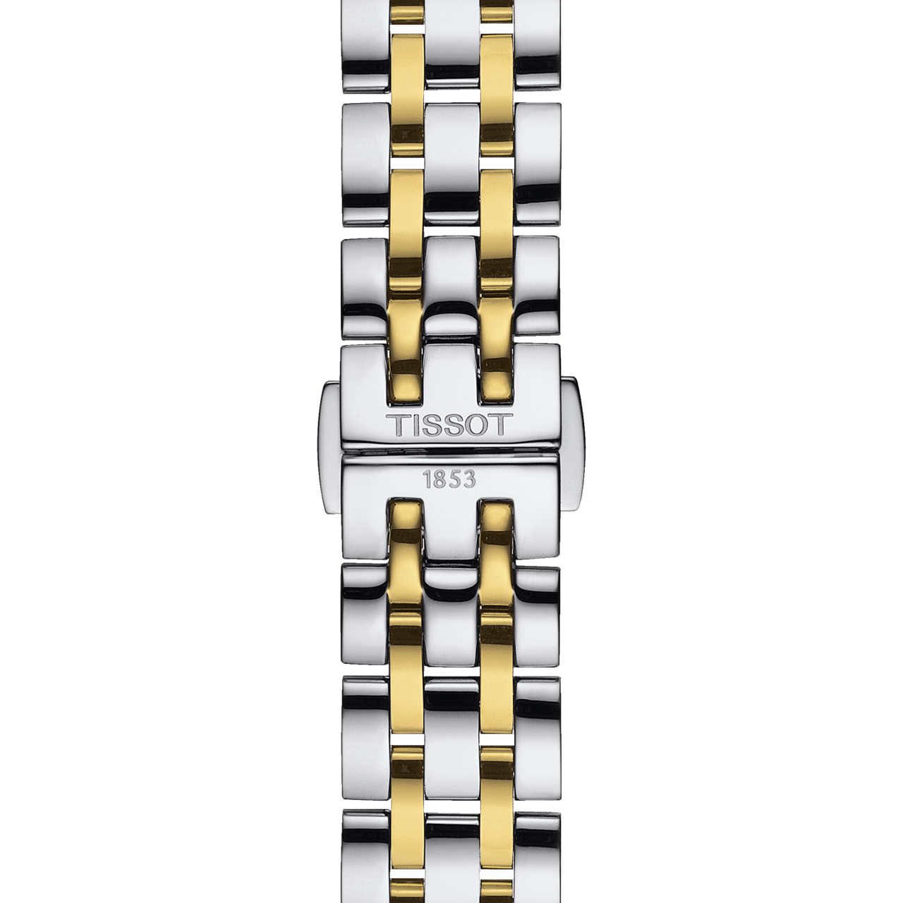 Tissot Classic Dream Lady Gold Dial Two Tone Steel Strap Watch For Women - T129.210.22.263.00