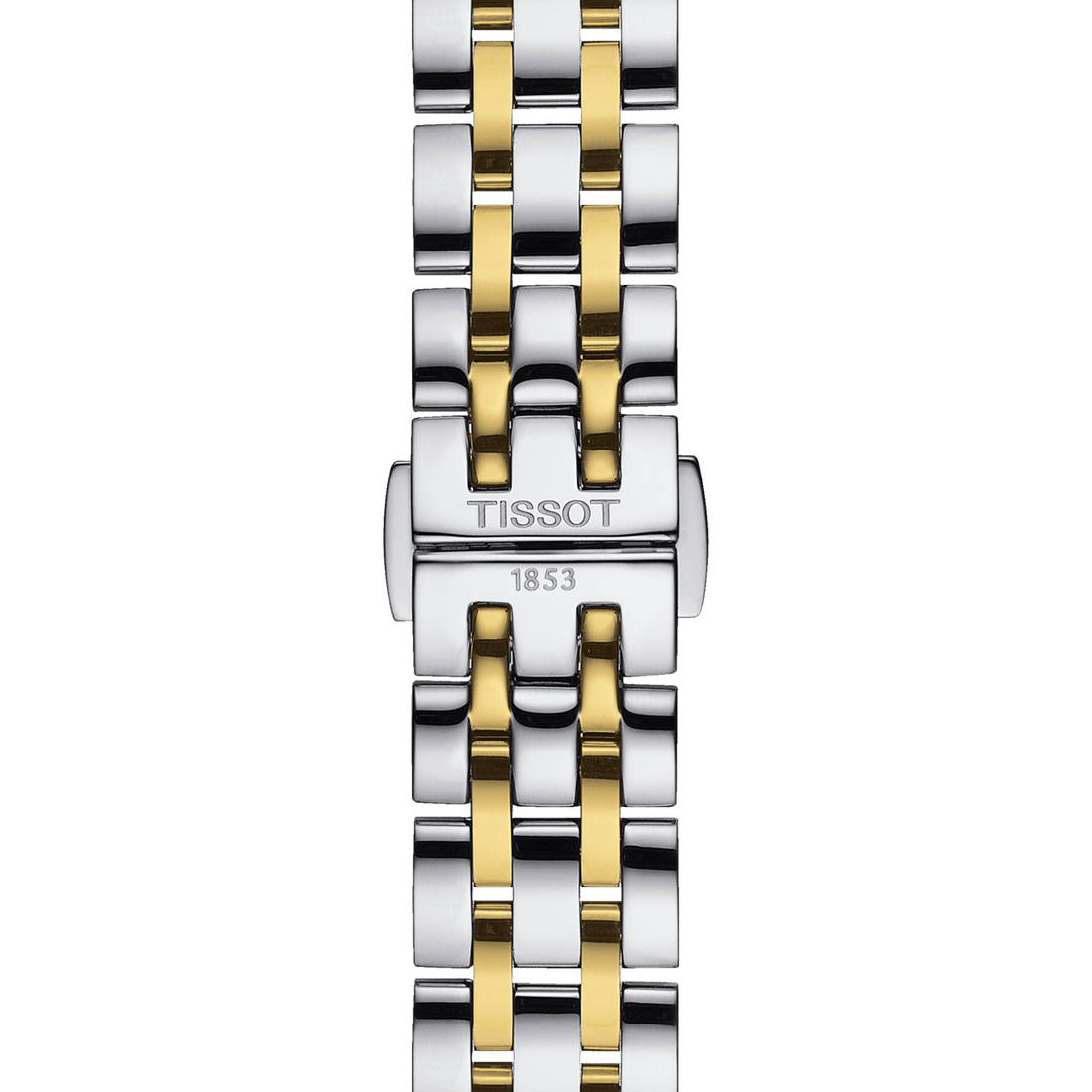 Tissot Classic Dream Lady Gold Dial Two Tone Steel Strap Watch For Women - T129.210.22.263.00