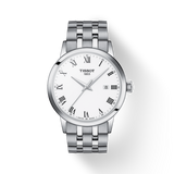 Tissot T Classic Dream White Dial Silver Steel Strap Watch For Men - T129.410.11.013.00