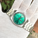 Tissot PRX Green Dial Silver Steel Strap Watch for Women - T137.210.11.081.00