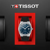 Tissot PRX Powermatic 80 Blue Dial Black Rubber Strap Watch for Men - T137.407.17.041.00