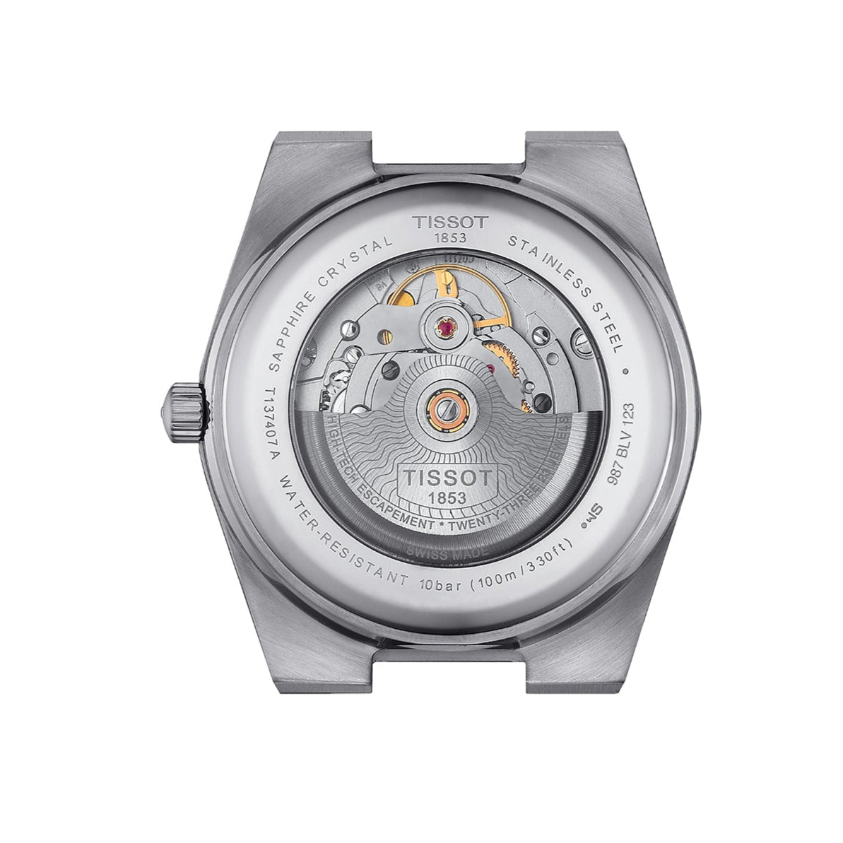 Tissot PRX Powermatic 80 Blue Dial Black Rubber Strap Watch for Men - T137.407.17.041.00