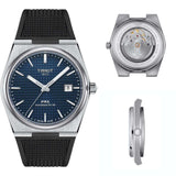 Tissot PRX Powermatic 80 Blue Dial Black Rubber Strap Watch for Men - T137.407.17.041.00