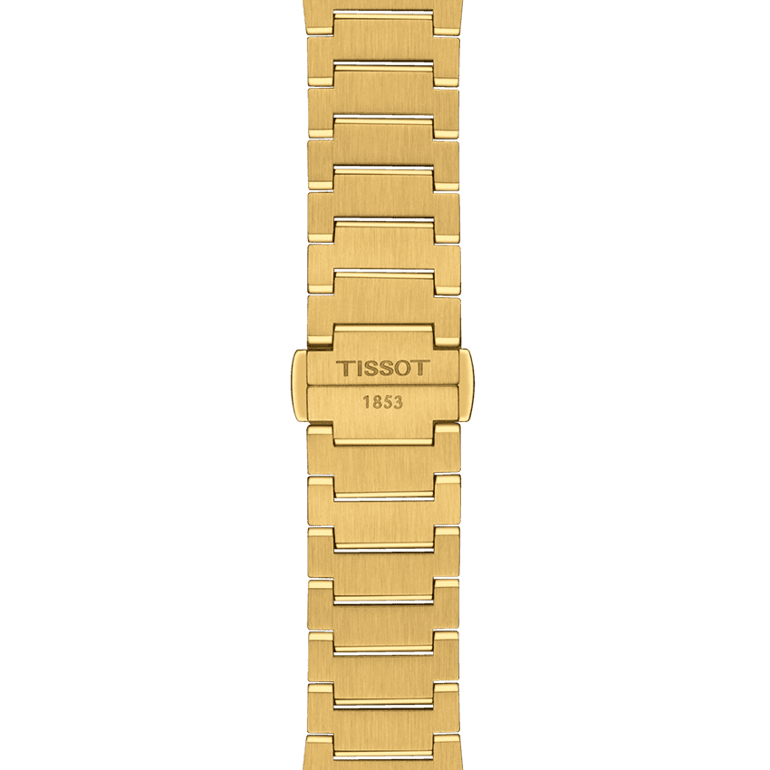 Tissot PRX Powermatic 80 Gold Dial Gold Steel Strap Watch for Men - T137.207.33.021.00