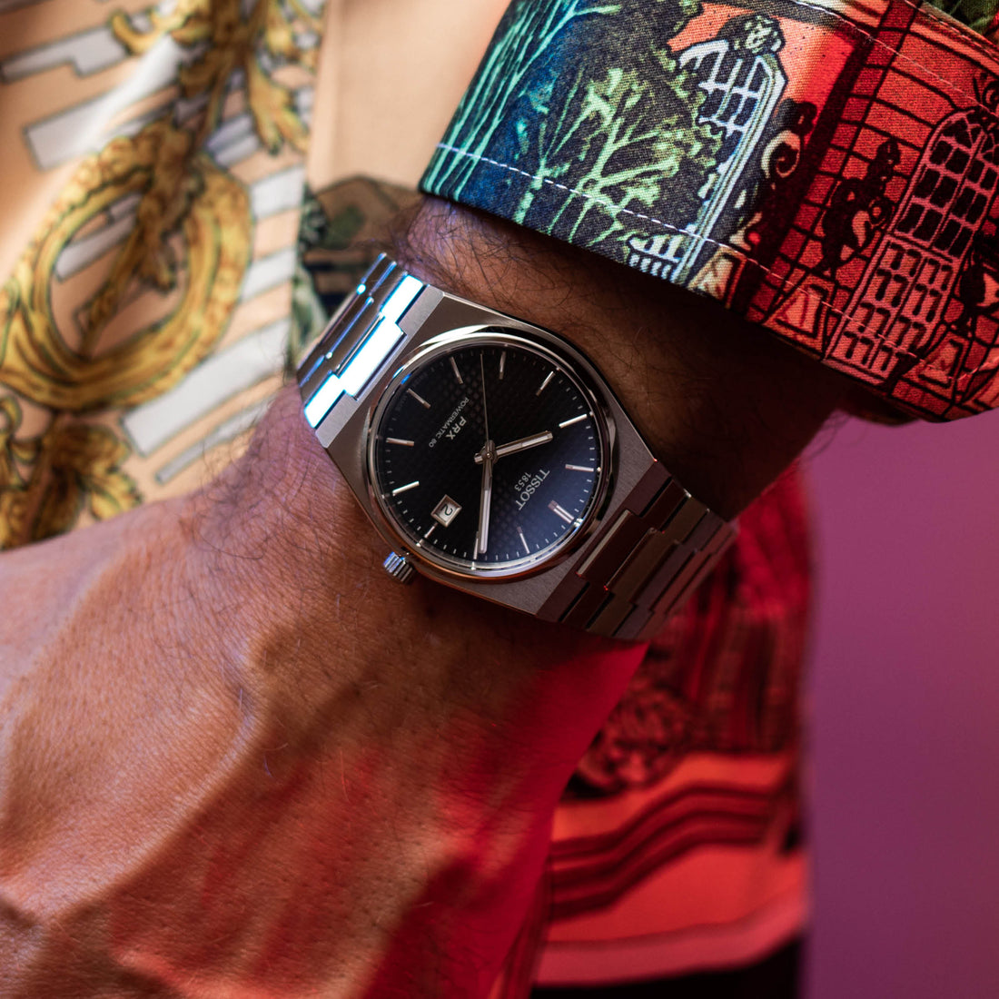 Tissot PRX Powermatic 80 Blue Dial Silver Steel Strap Watch for Men - T137.407.11.041.00