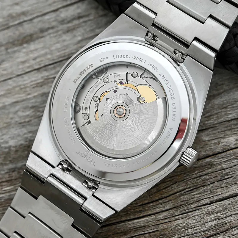 Tissot Powermatic 80 Automatic Gradient Blue Dial Silver Steel Strap Watch for Men - T137.407.11.051.01