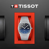 Tissot Powermatic 80 Automatic Gradient Blue Dial Silver Steel Strap Watch for Men - T137.407.11.051.01