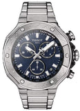 Tissot T Race Chronograph Blue Dial Silver Steel Strap Watch For Men - T141.417.11.041.00