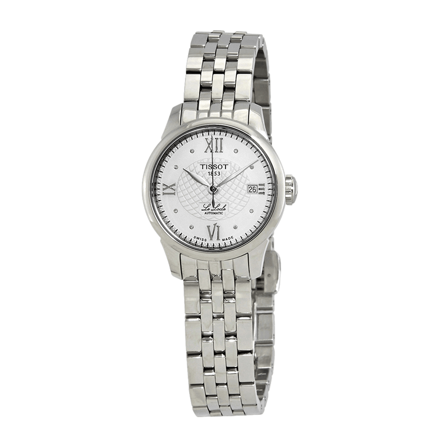Tissot Le Locle Automatic Lady Silver Dial Silver Steel Strap Watch For Women - T41.1.183.16