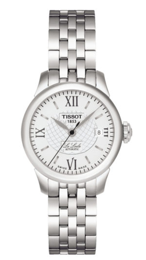 Tissot Le Locle Small Automatic Silver Dial Silver Steel Strap Watch For Women - T41.1.183.33