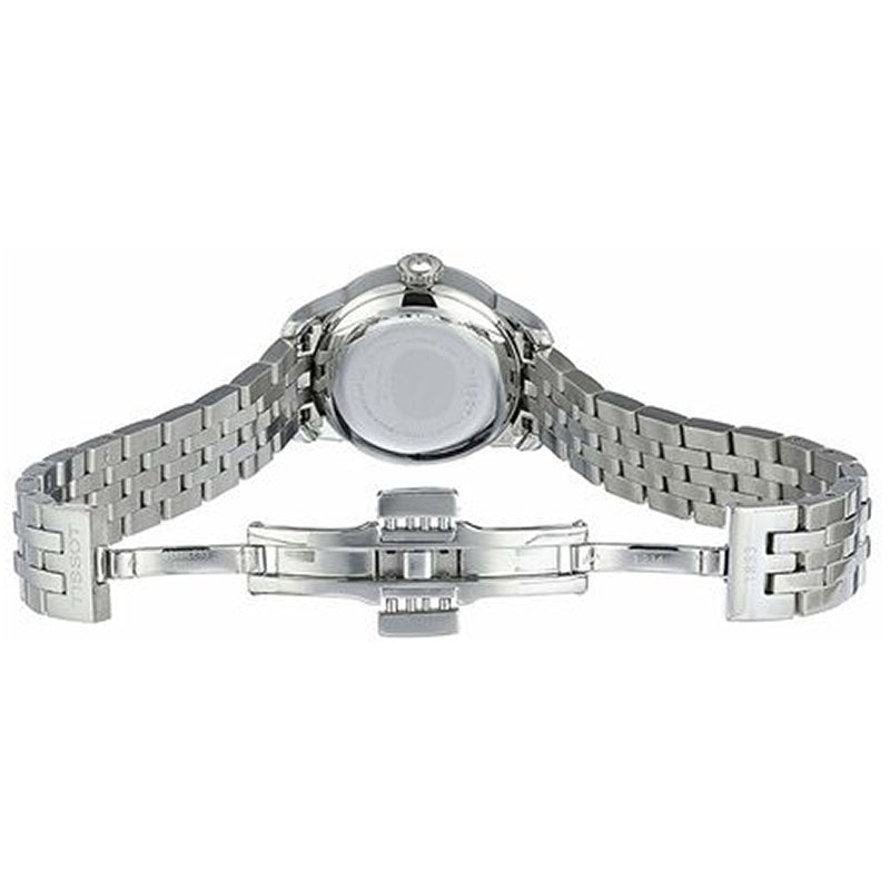 Tissot Le Locle Automatic Double Happiness Lady Silver Dial Silver Steel Strap Watch For Women - T41.1.183.35