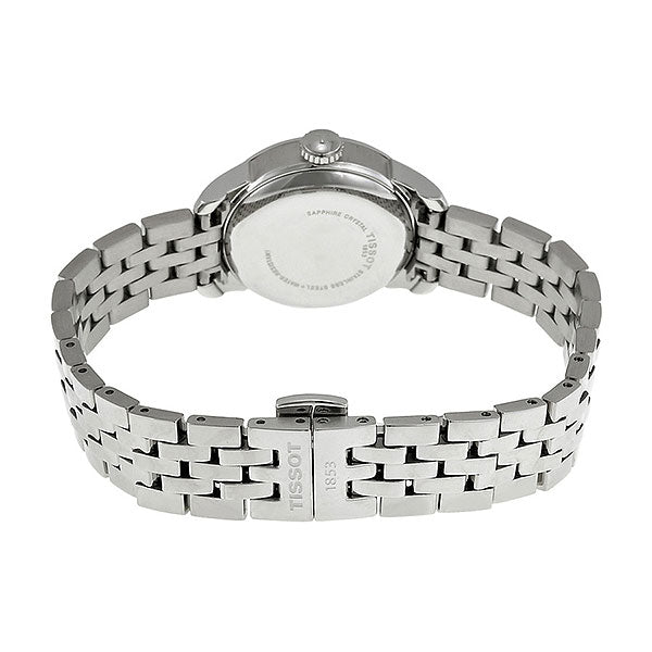 Tissot Le Locle Automatic Double Happiness Lady Silver Dial Silver Steel Strap Watch For Women - T41.1.183.35