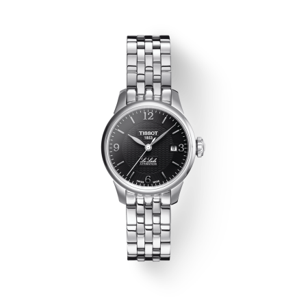 Tissot Le Locle Small Automatic Black Dial Silver Steel Strap Watch For Women - T41.1.183.54