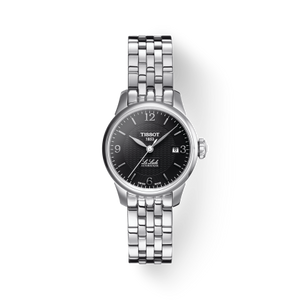 Tissot Le Locle Small Automatic Black Dial Silver Steel Strap Watch For Women - T41.1.183.54