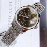 Tissot Le Locle Automatic Lady Black Dial Silver Steel Strap Watch For Women - T41.1.183.56