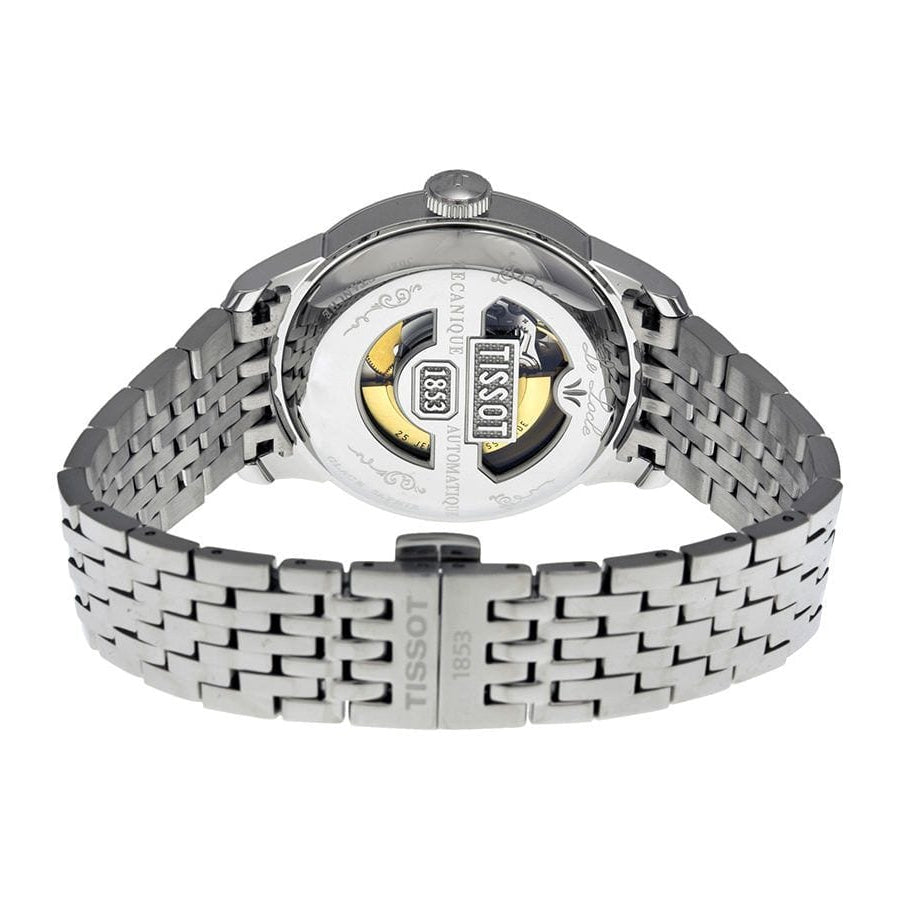 Tissot Le Locle Automatic Black Dial Silver Steel Strap Watch For Men - T41.1.483.53