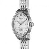 Tissot Le Locle Double Happiness Automatic Silver Dial Silver Steel Strap Watch For Men - T41.1.833.50