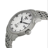 Tissot Le Locle Double Happiness Automatic Silver Dial Silver Steel Strap Watch For Men - T41.1.833.50