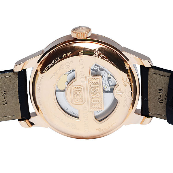 Tissot T Classic Le Locle Automatic Black Dial Black Leather Strap Watch For Men - T41.5.423.53